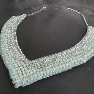 SWAROVSKI Necklace Crystal Mesh Bead Beaded Unique Vintage